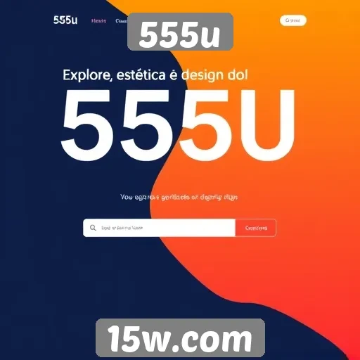 Análise da estética e design do site 555u